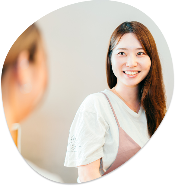 話しているところ